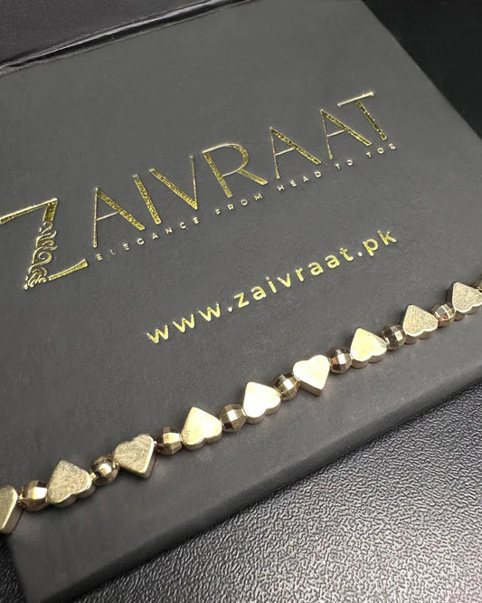 Heart Beaded Bracelet - Zaivraat
