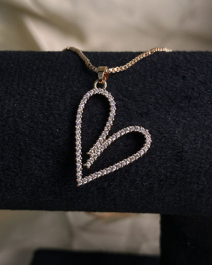 Long Heart Necklace