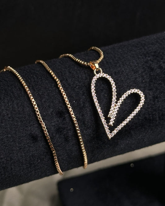 Long Heart Necklace
