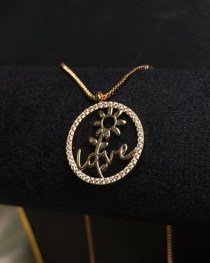 Long Love Ring  Necklace