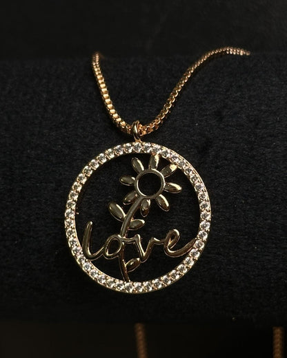 Long Love Ring  Necklace
