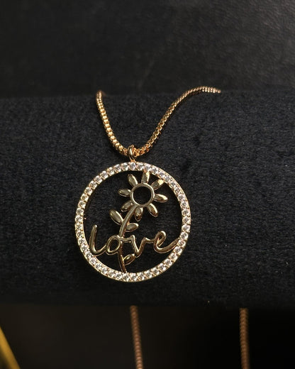 Long Love Ring  Necklace