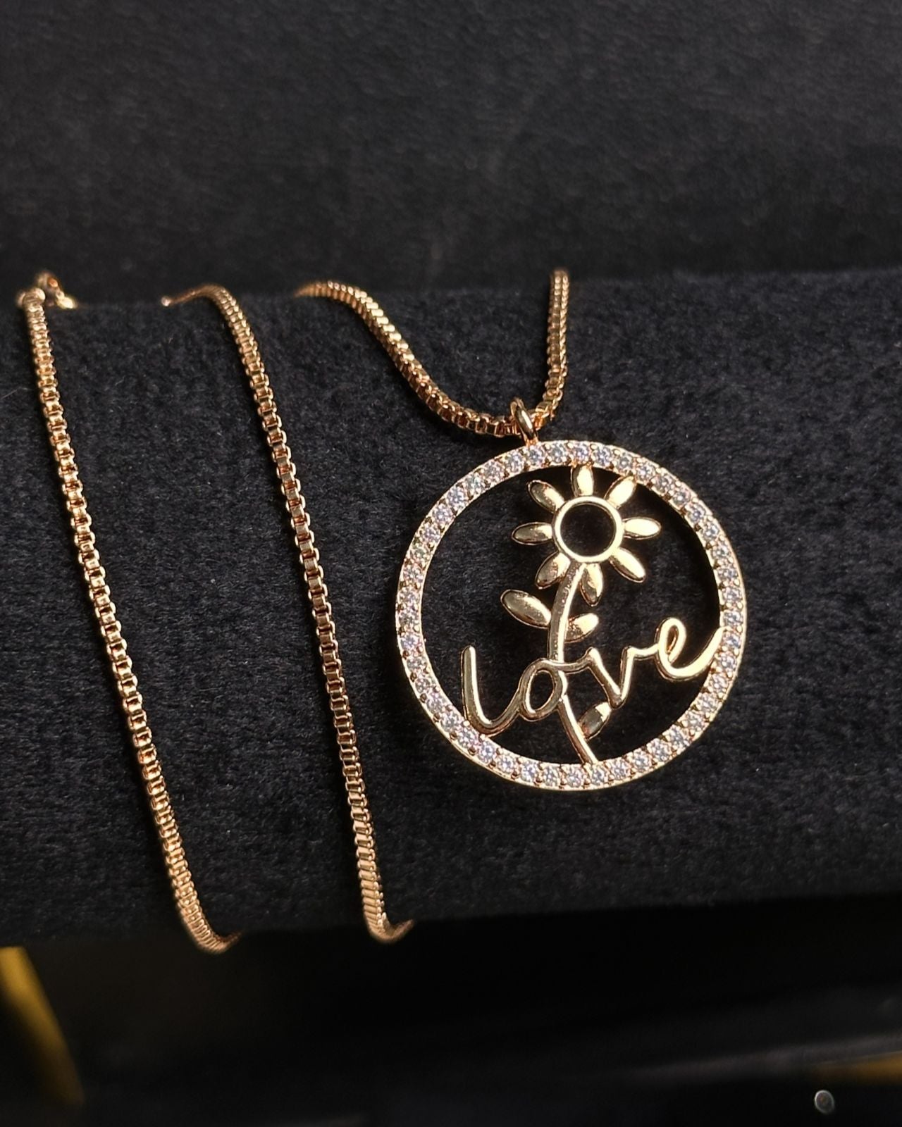 Long Love Ring  Necklace