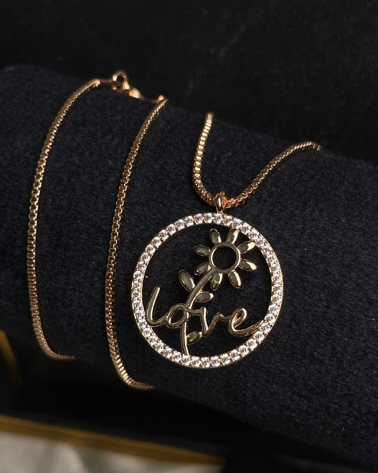 Long Love Ring  Necklace
