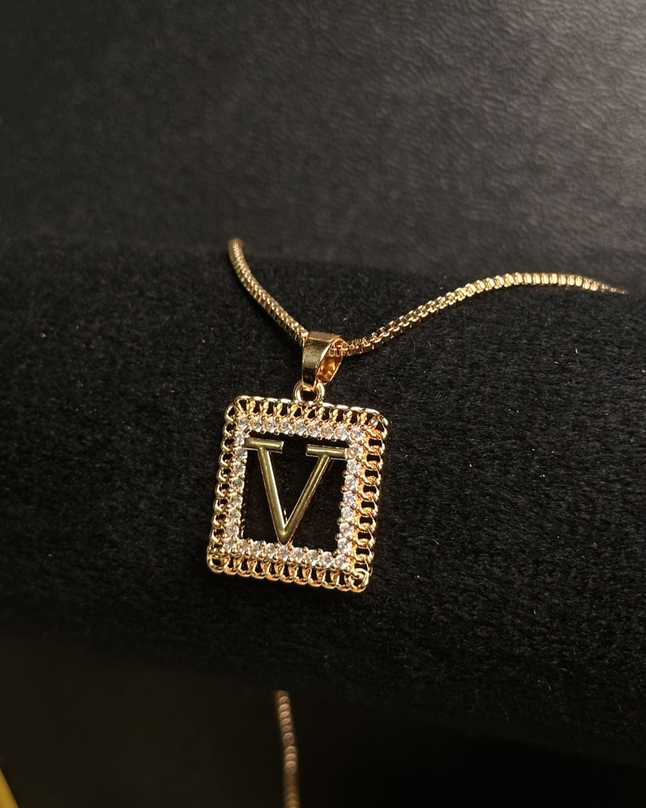 Long Square V Necklace