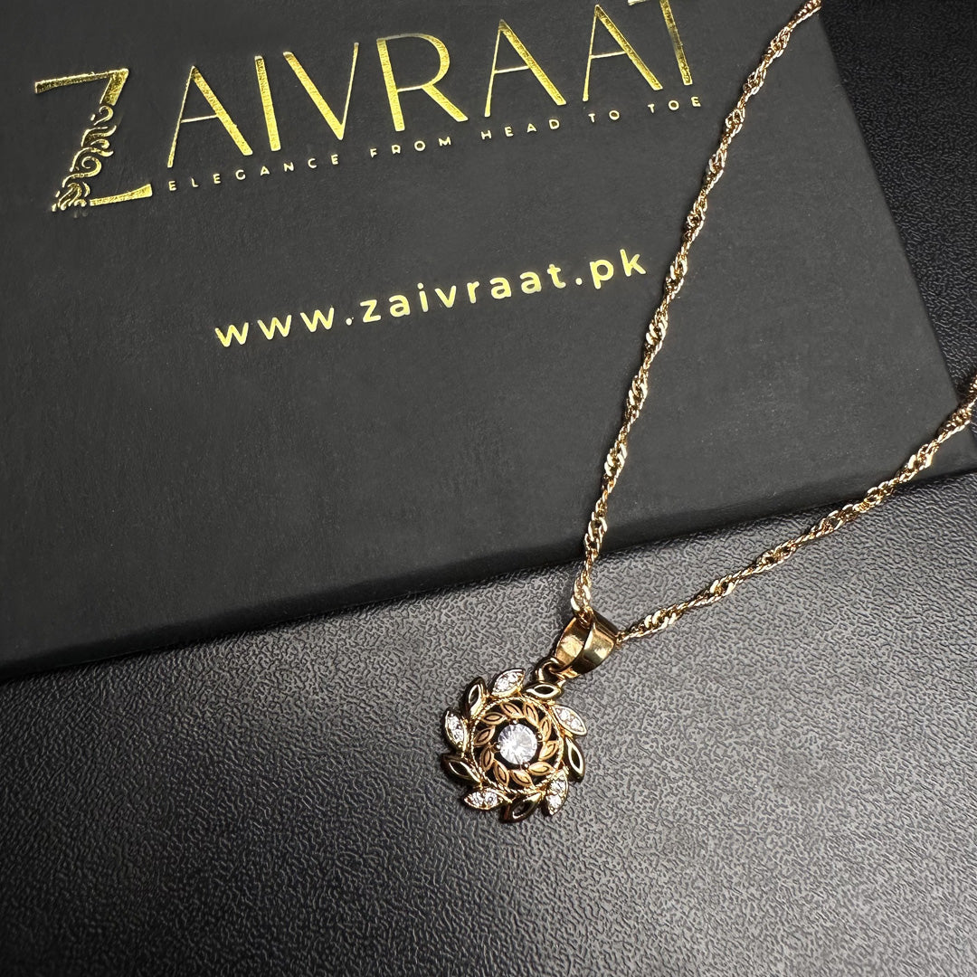 Gold Floral Vine Pendant