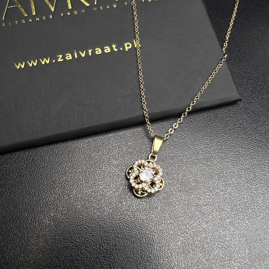 Gold Clover Pendant
