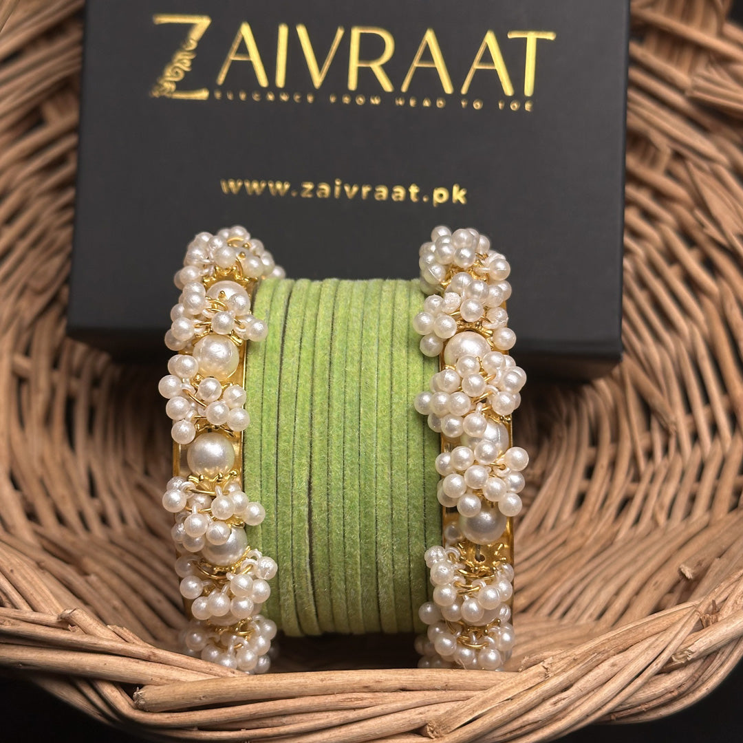 Sohan - Velvet Bangle Set