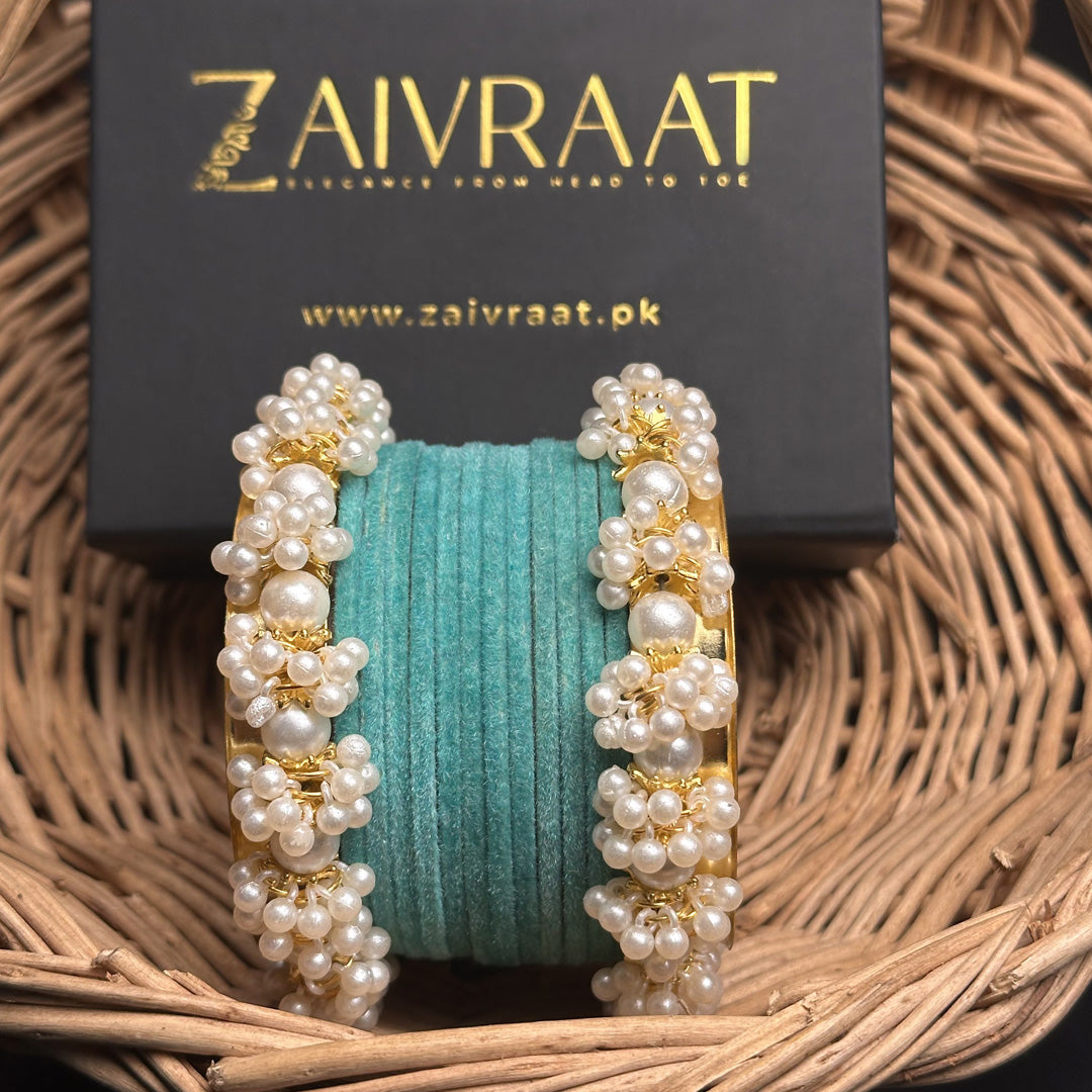Sohan - Velvet Bangle Set