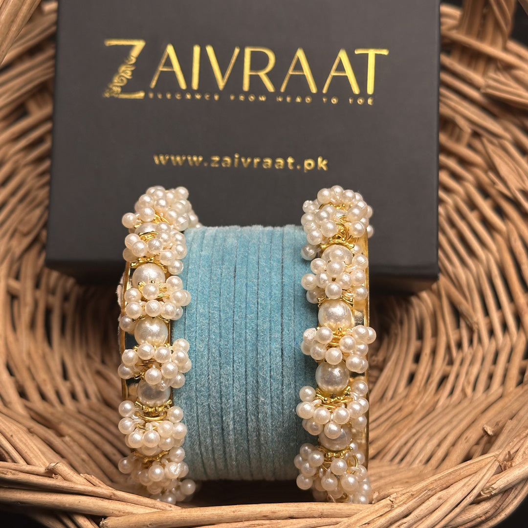 Sohan - Velvet Bangle Set