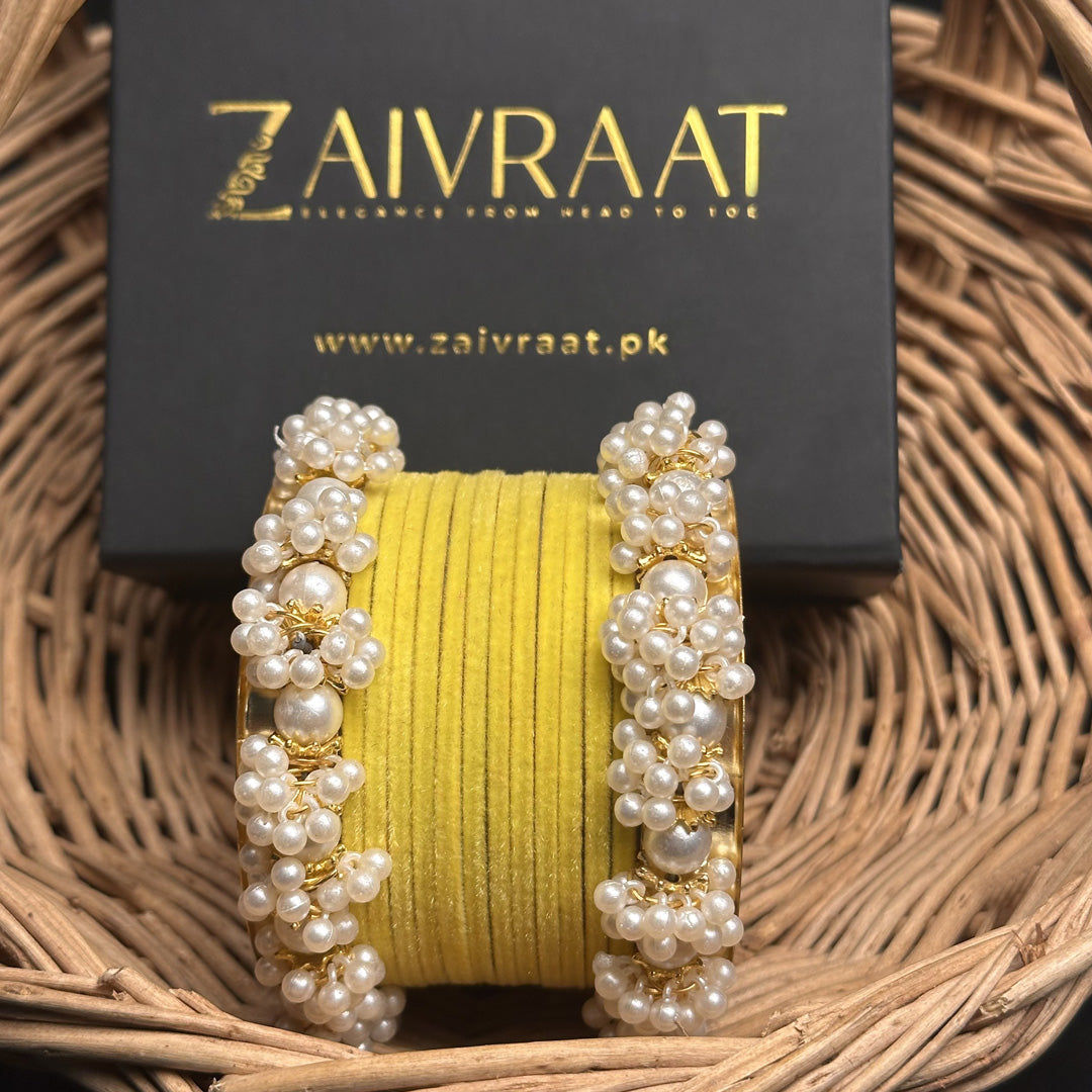 Sohan - Velvet Bangle Set