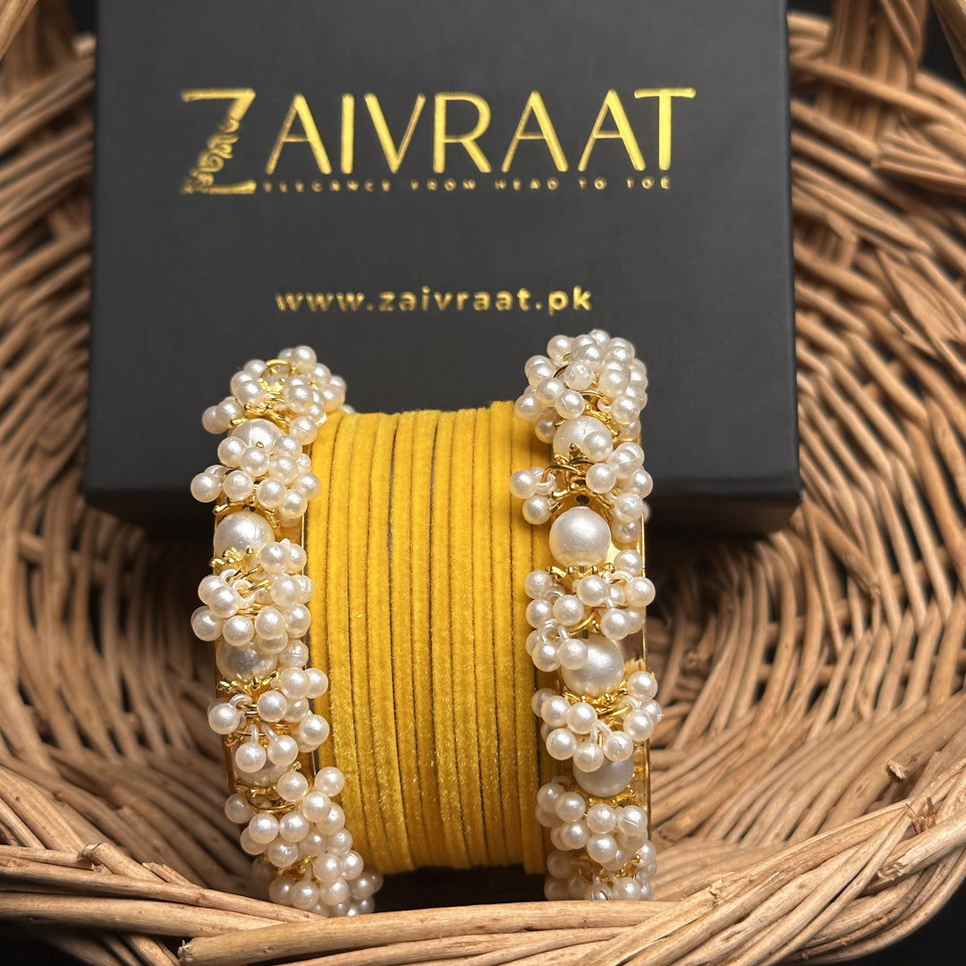 Sohan - Velvet Bangle Set