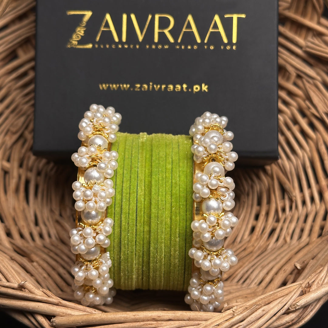 Sohan - Velvet Bangle Set