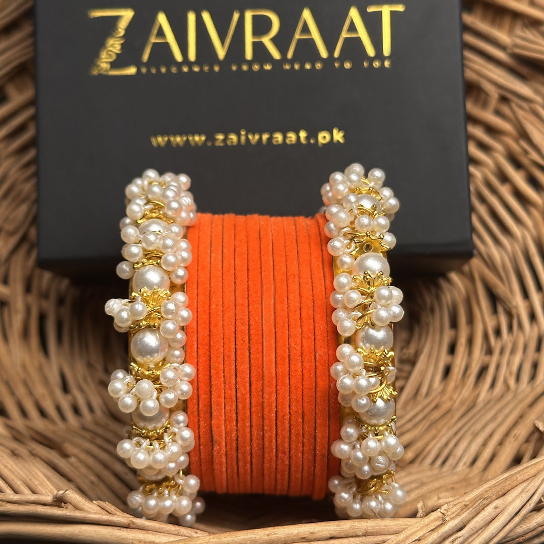 Sohan - Velvet Bangle Set