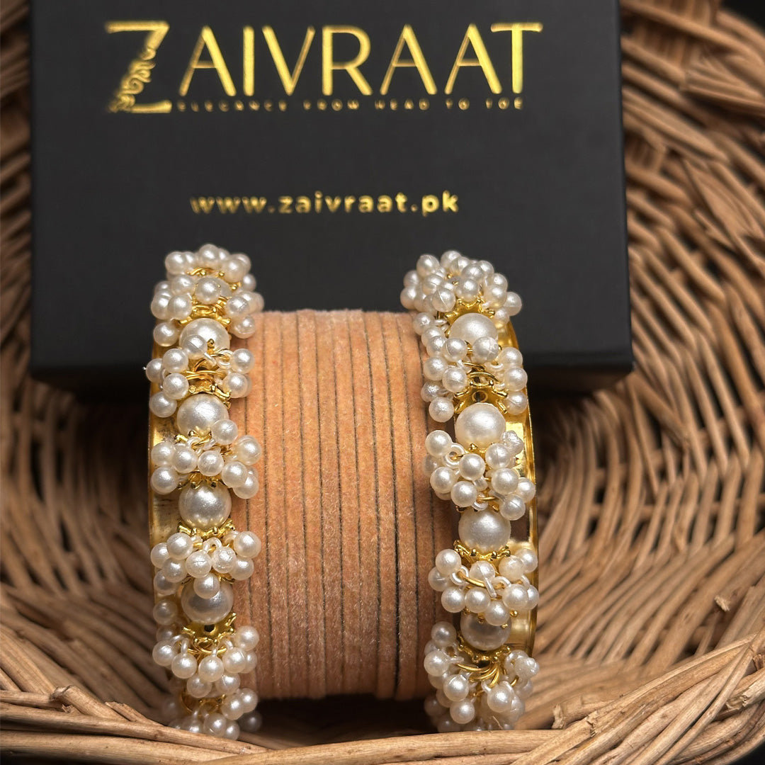 Sohan - Velvet Bangle Set