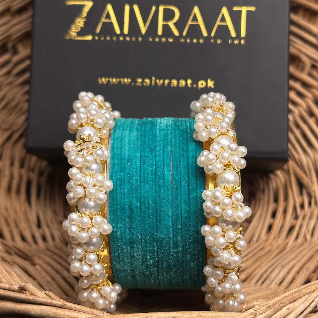 Sohan - Velvet Bangle Set