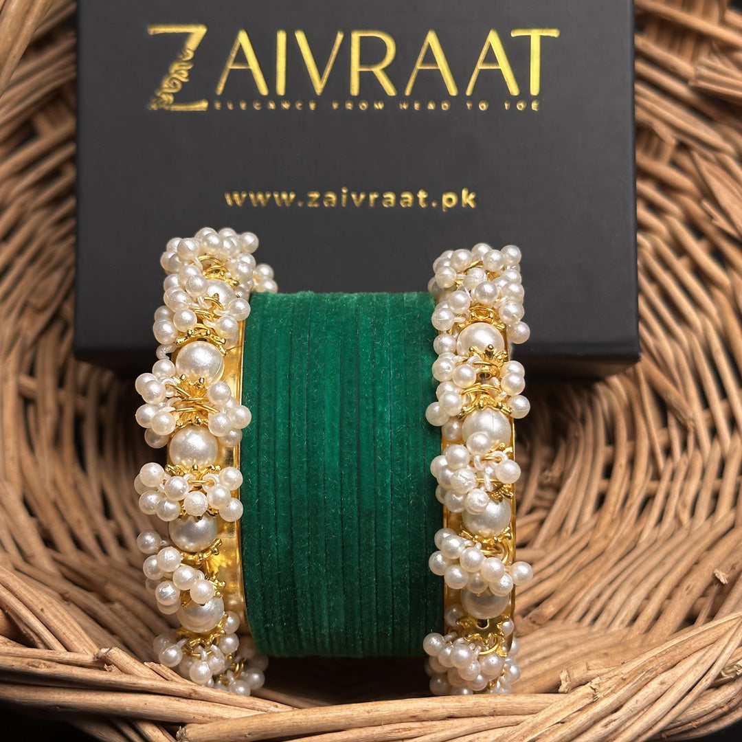 Sohan - Velvet Bangle Set