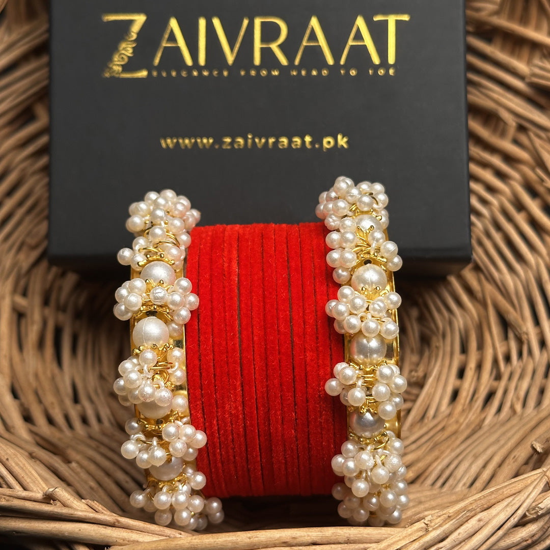 Sohan - Velvet Bangle Set