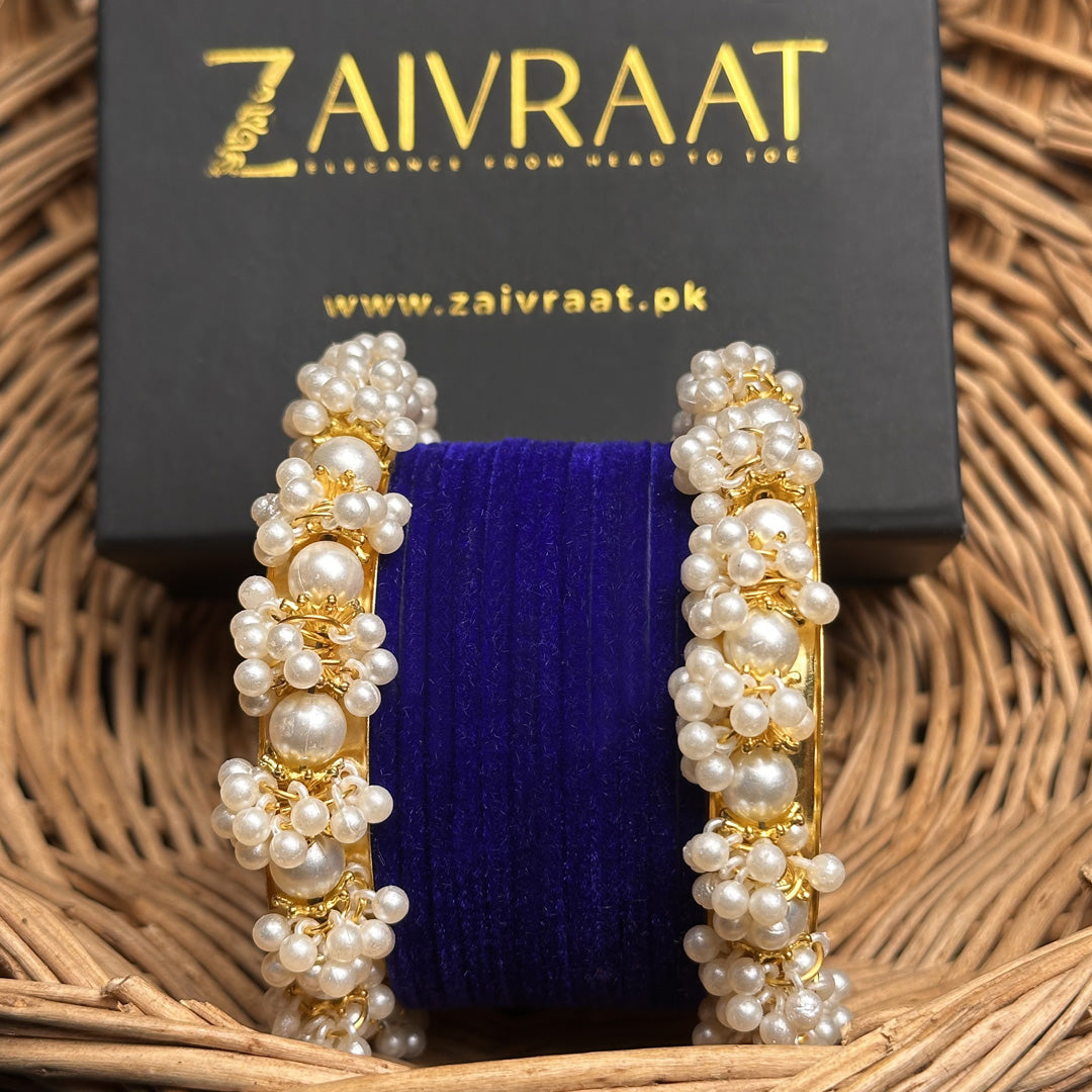 Sohan - Velvet Bangle Set