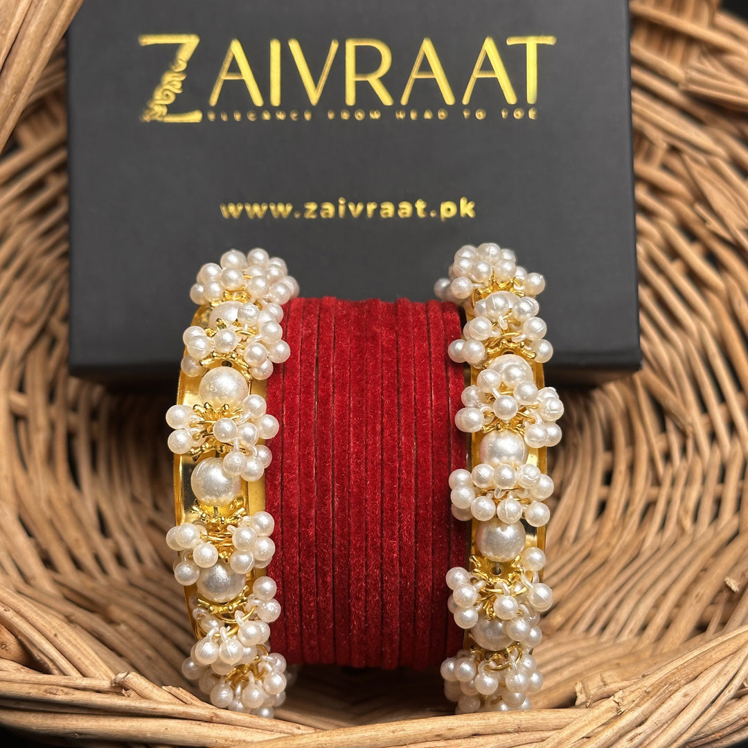 Sohan - Velvet Bangle Set
