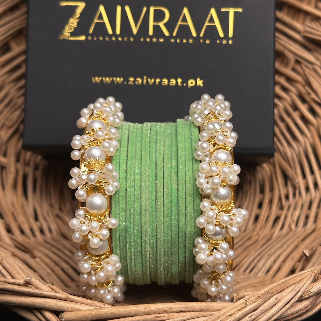 Sohan - Velvet Bangle Set