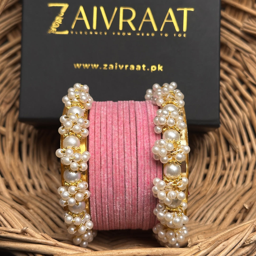 Sohan - Velvet Bangle Set