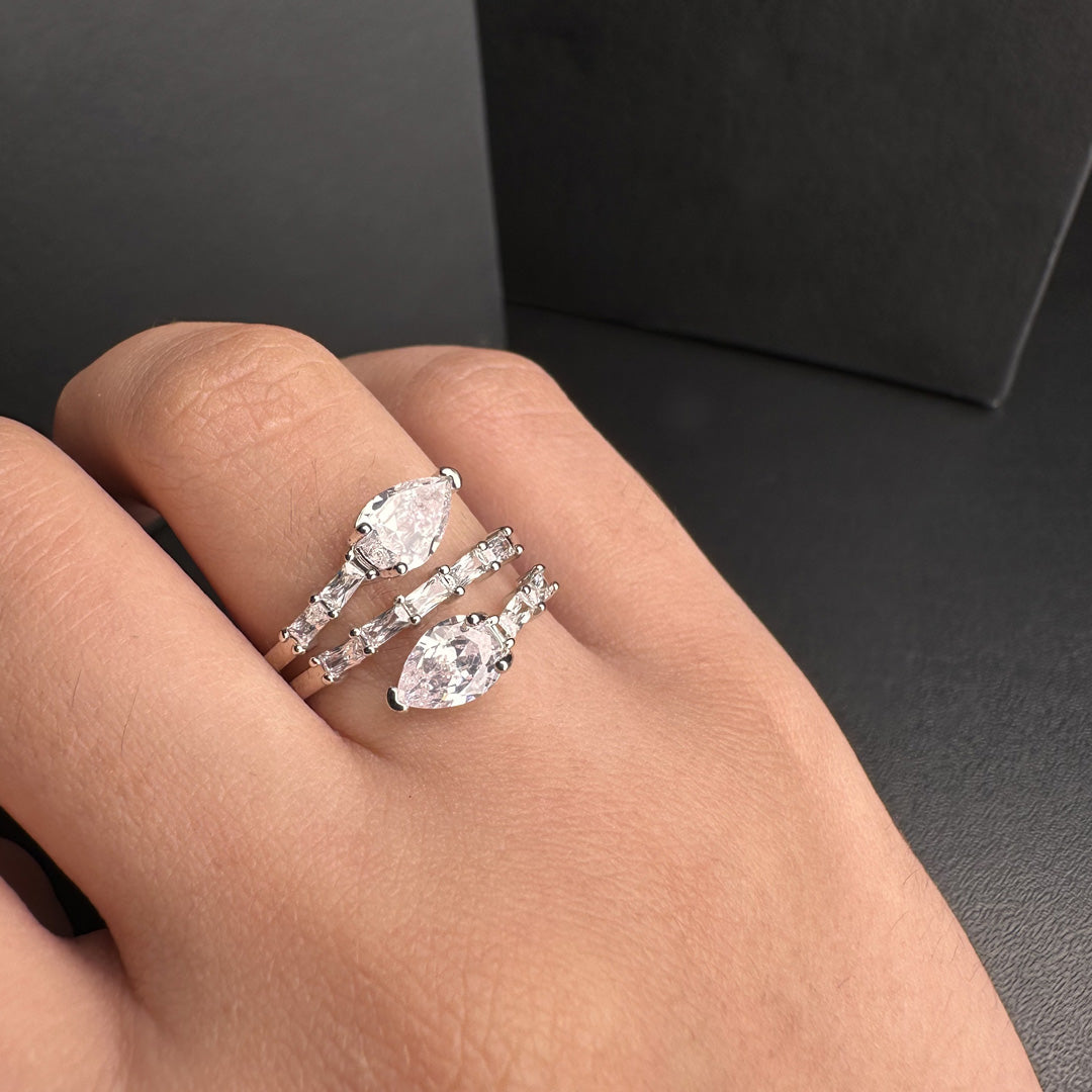 Drop Zircon Ring