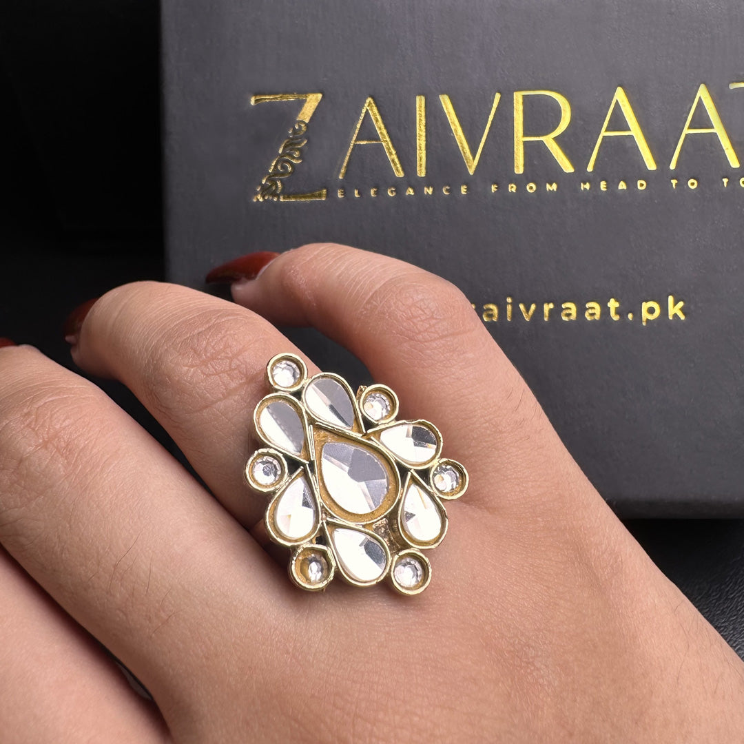 Kundan Polki  Ring
