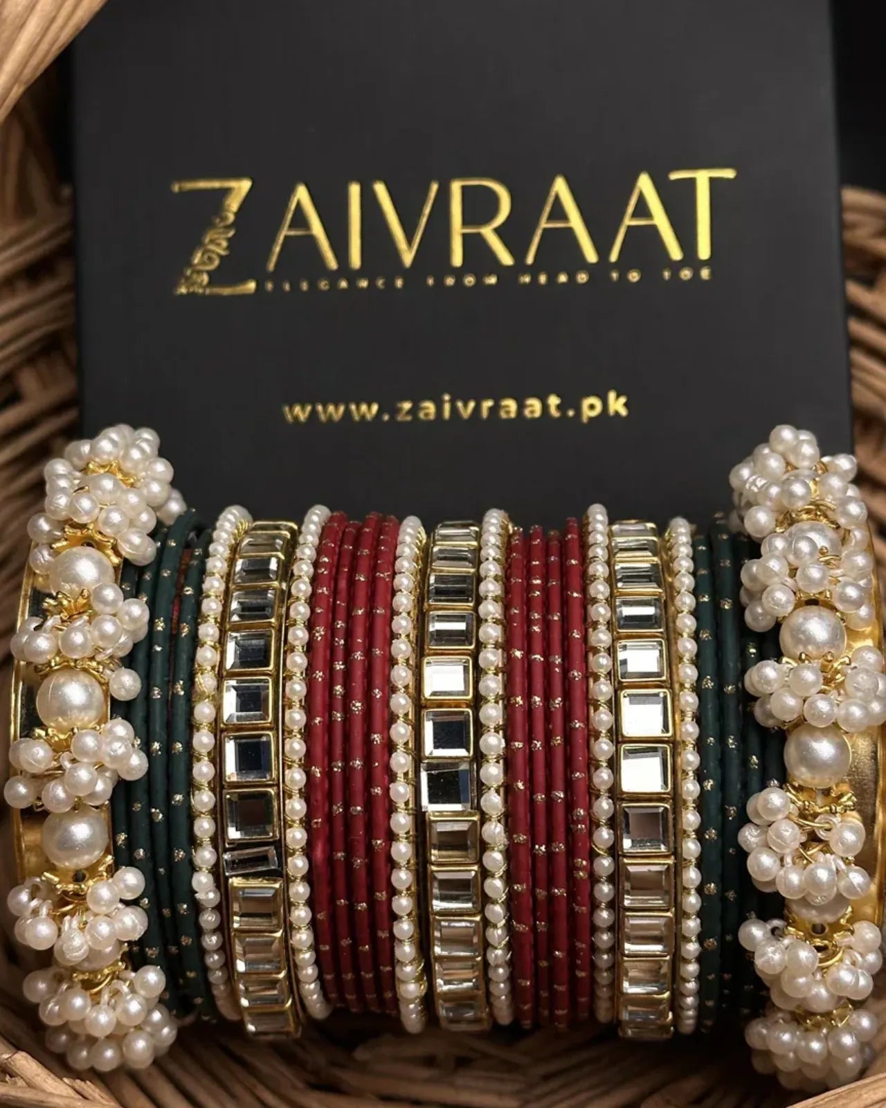 Roop - Royal  Green & Maroon