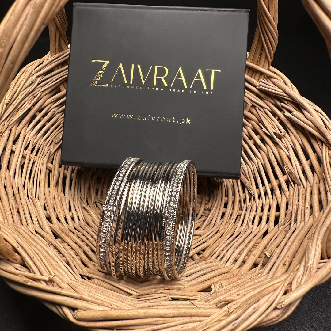 Roshni - Steel Bangles (Silver)