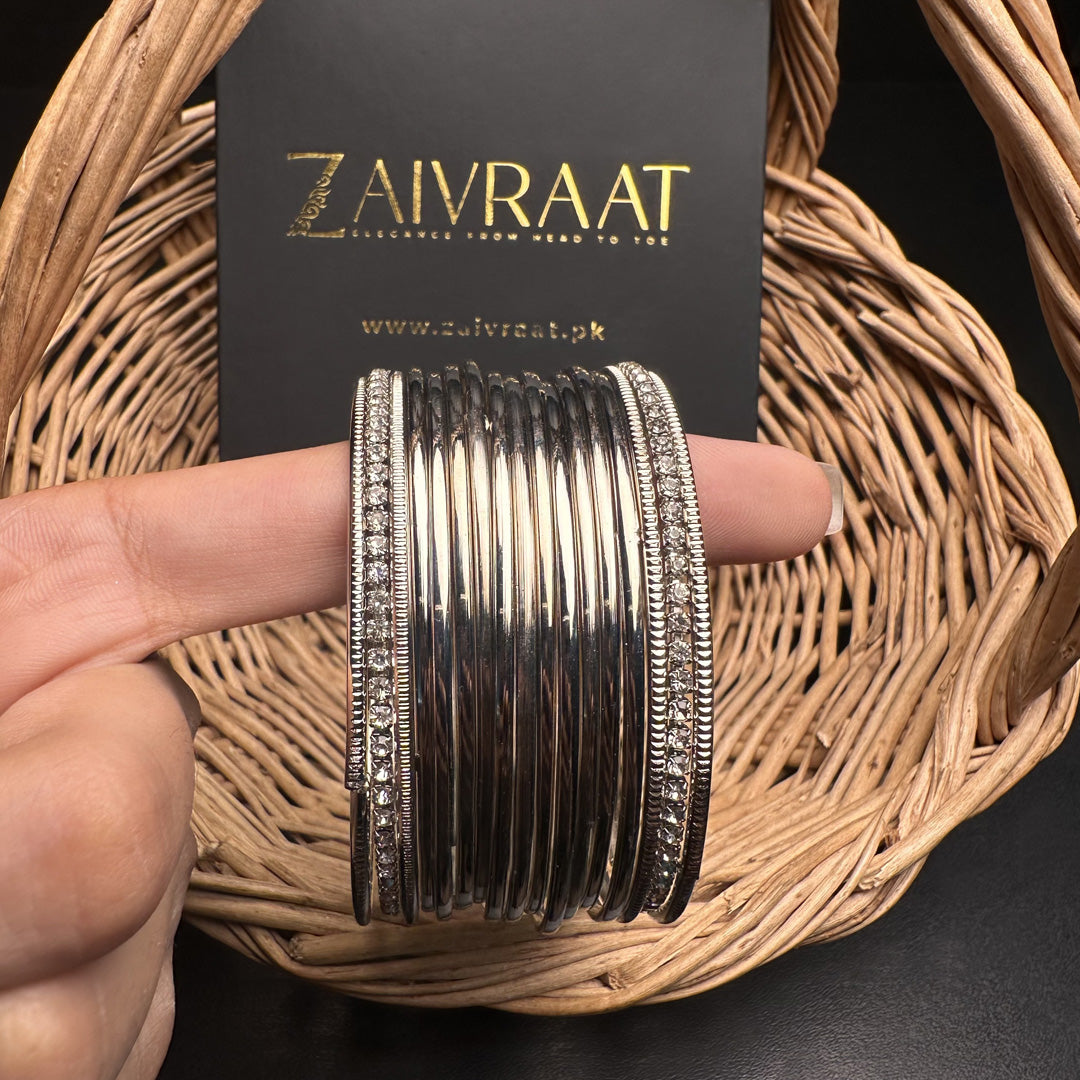 Roshni - Steel Bangles (Silver)