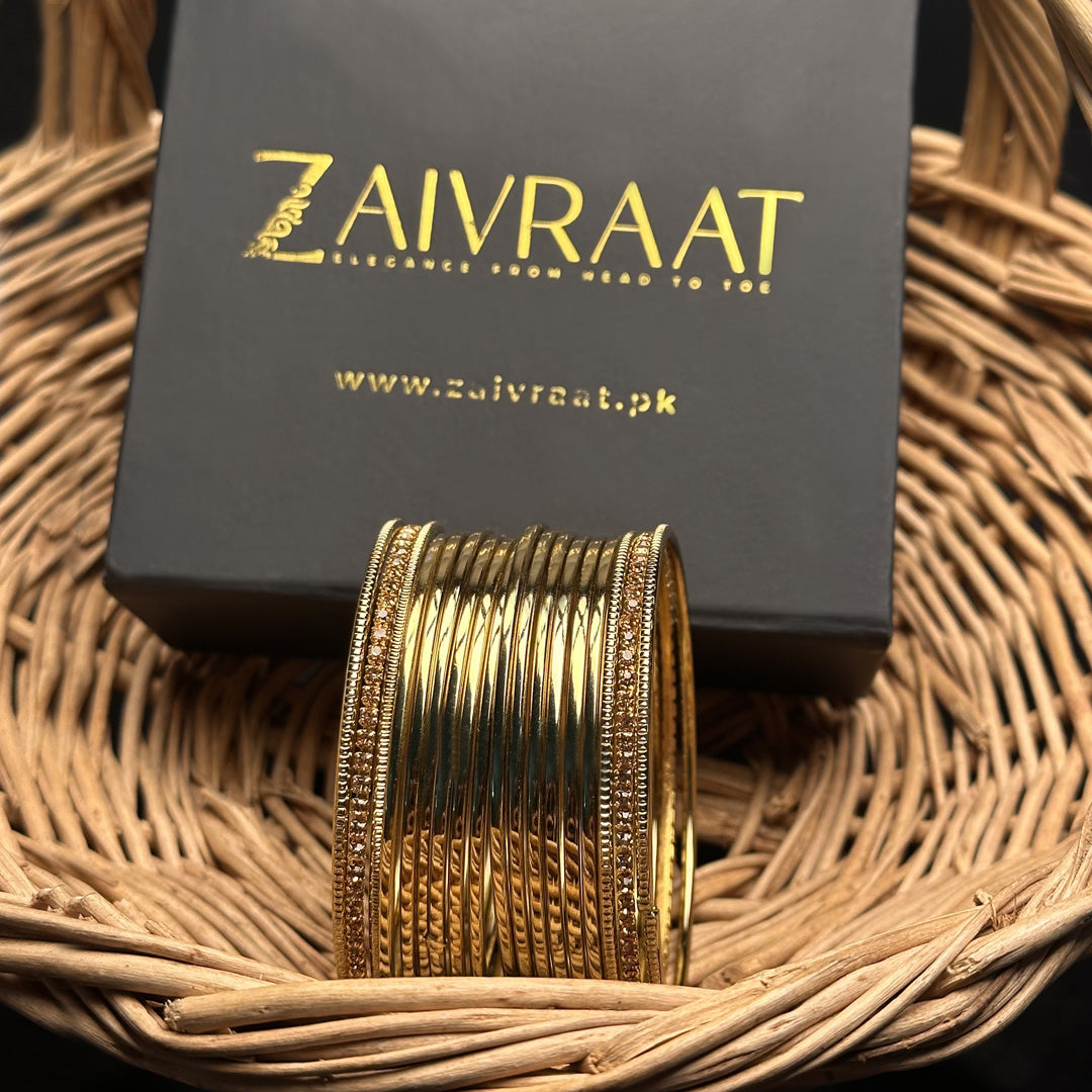 Roshni - Steel Bangles (Golden)