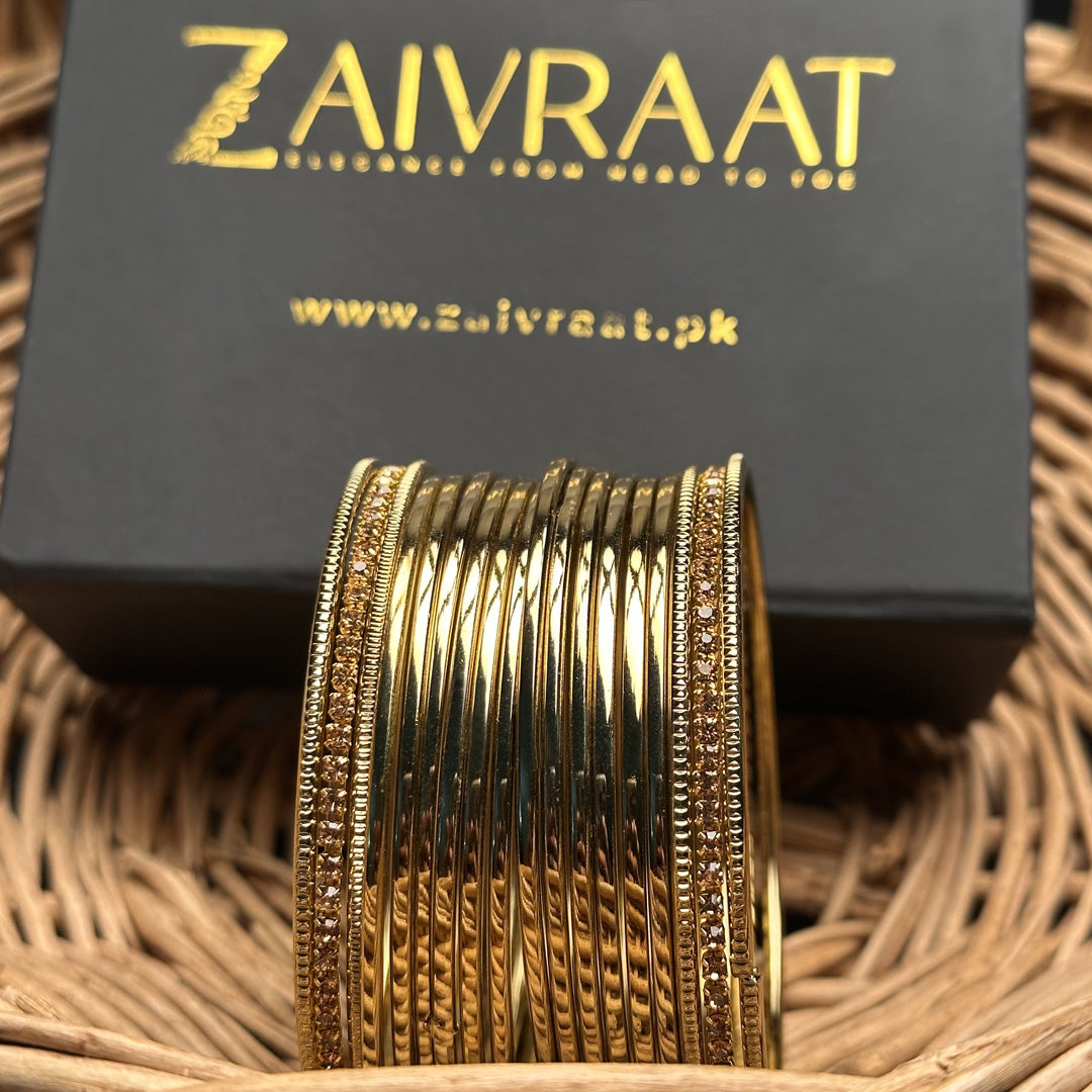 Roshni - Steel Bangles (Golden)