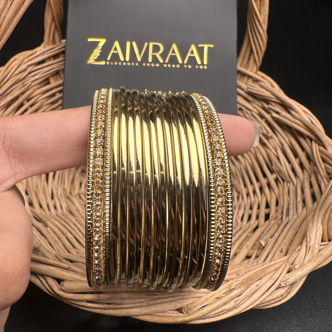 Roshni - Steel Bangles (Golden)