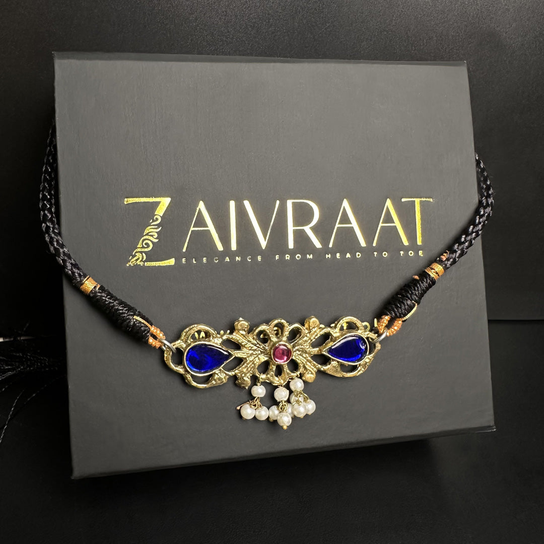 Afghani Choker - Blue