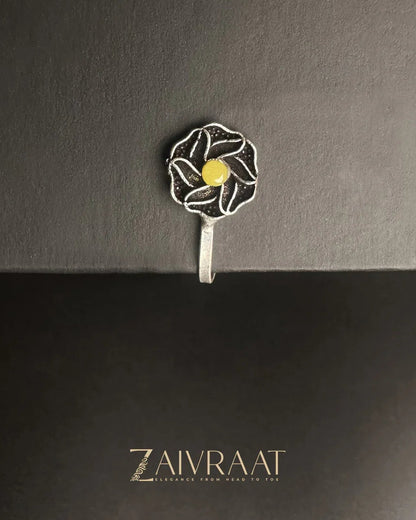 Qulab - Antique Nose Ring (Yellow) - Zaivraat