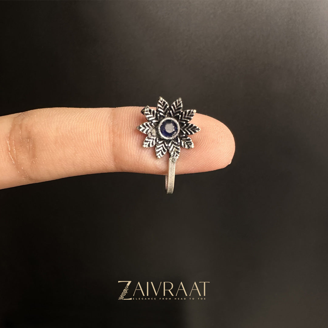 Foorush - Antique Nose Ring (Blue)