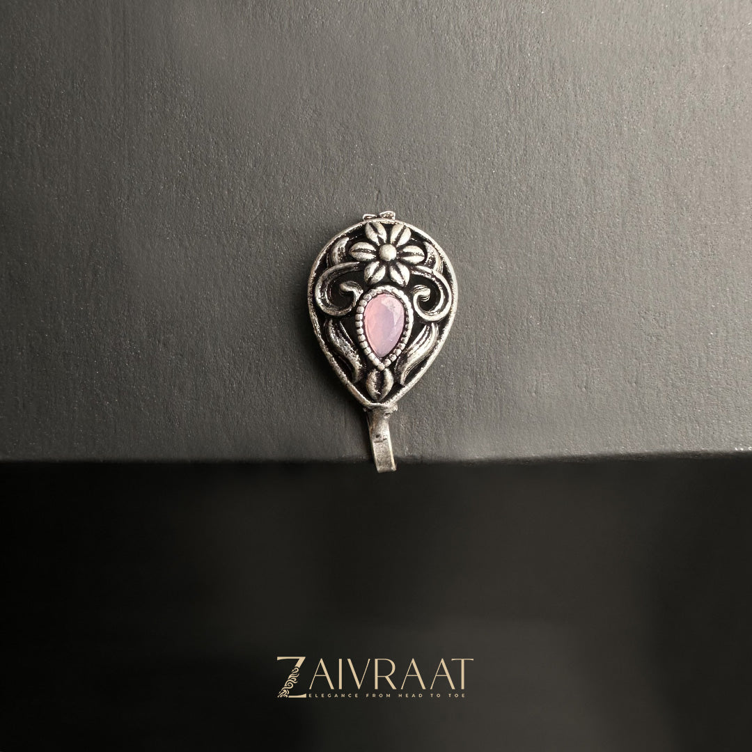 Kalli - Antique Nose Ring (Pink)