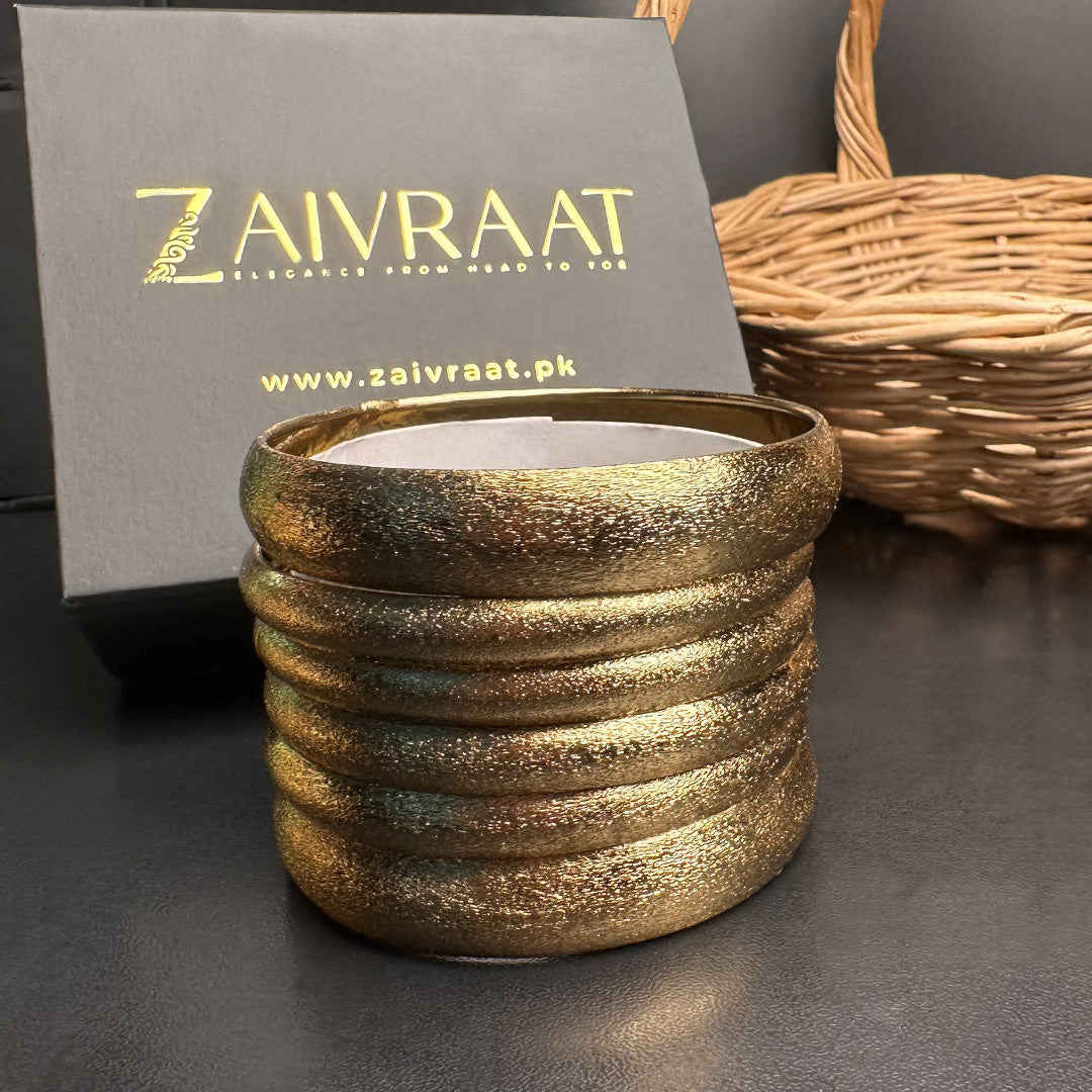 Copper Gold  Shine Bangles