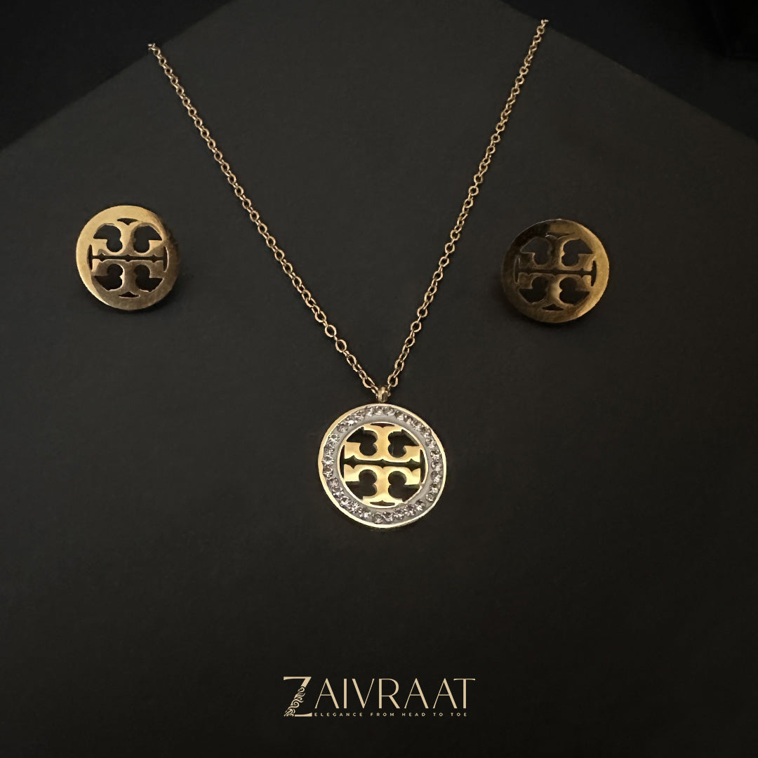 T&B Round  Necklace Set