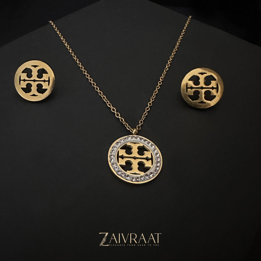 T&B Round  Necklace Set