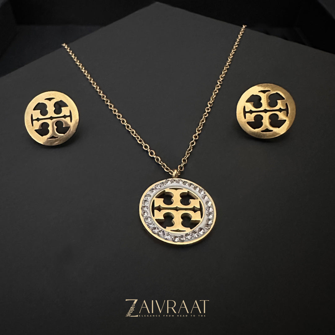 T&B Round  Necklace Set