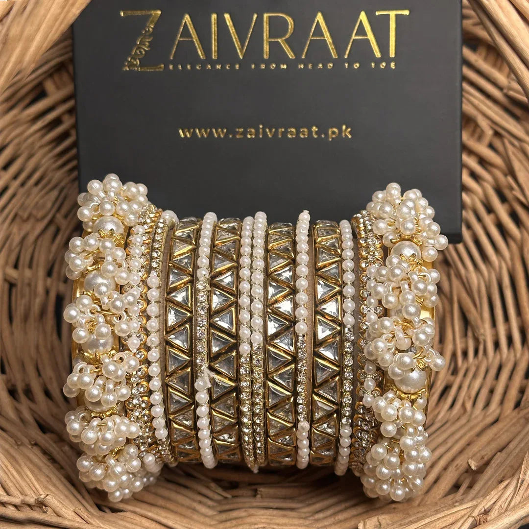Kirnen - Pearl Luxe Bangles (Triangle) - Zaivraat