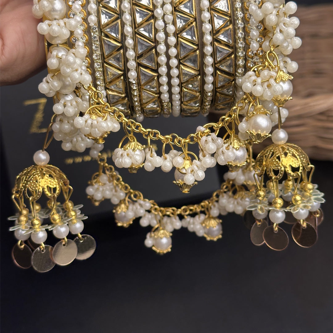 Jhumar - Latkan Pearl Luxe Bangle