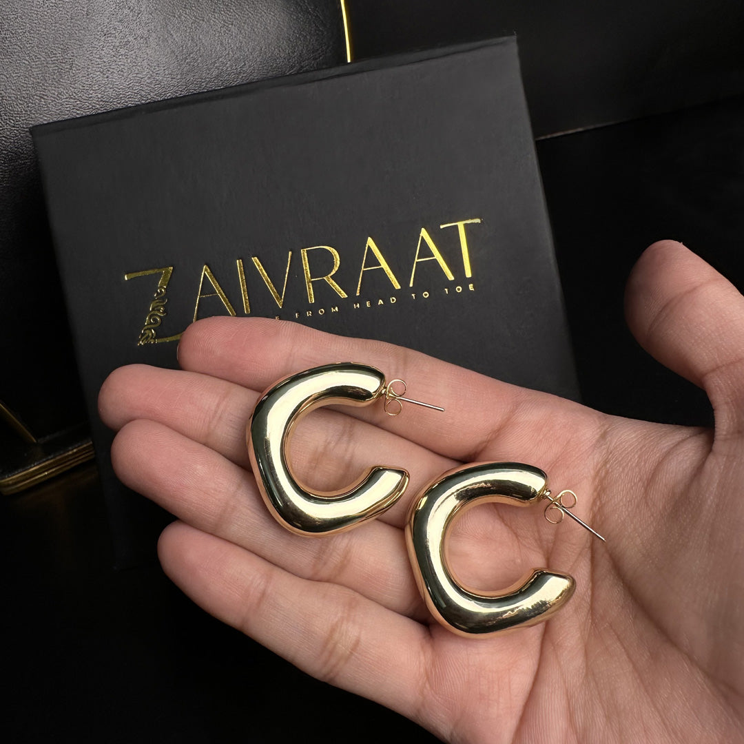 Zeina Gold hoops