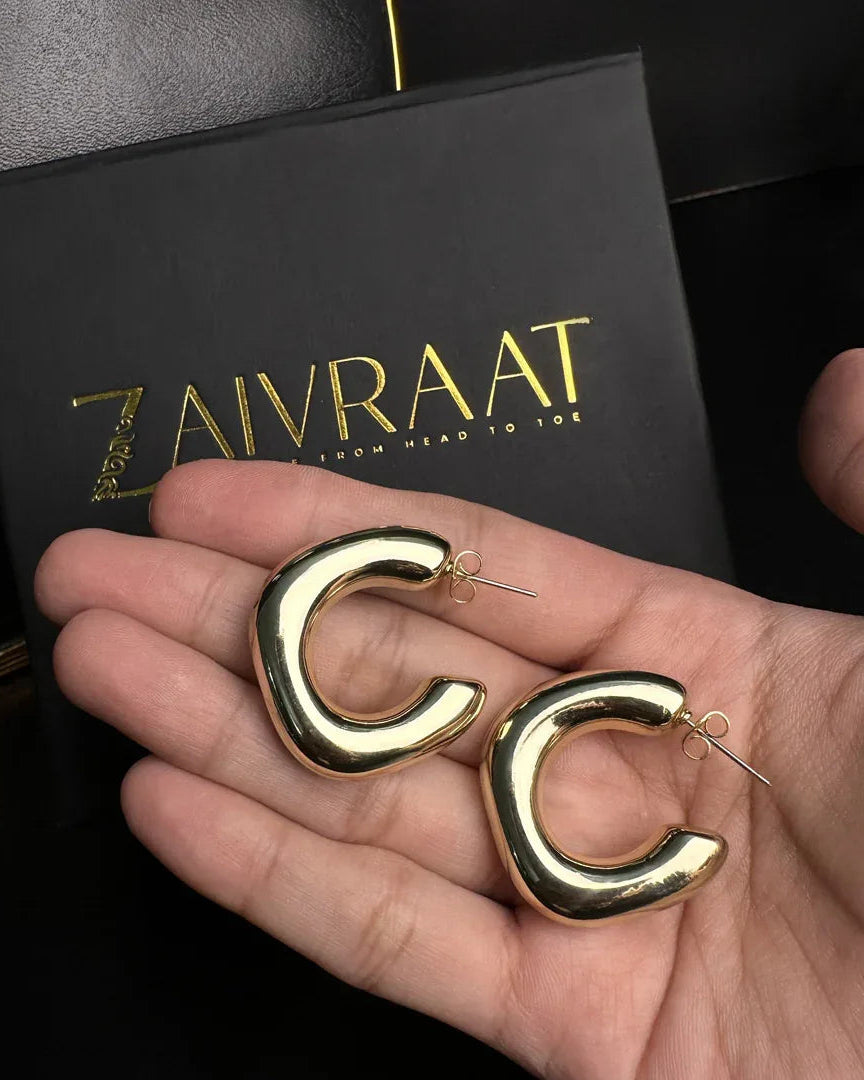Zeina Gold hoops - Zaivraat
