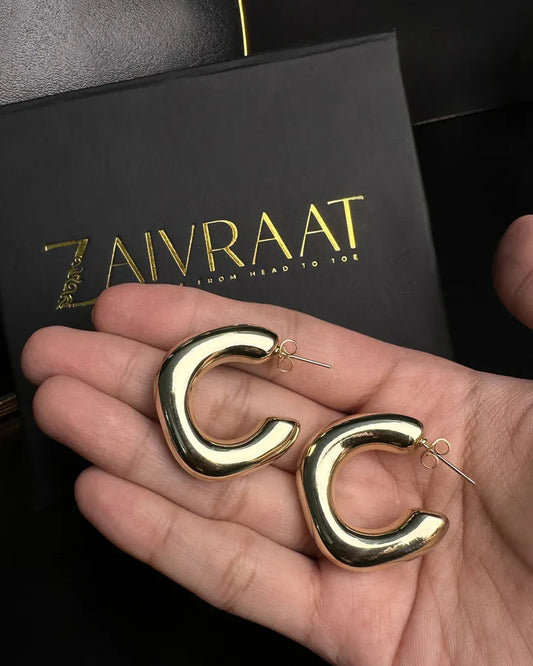 Zeina Gold hoops - Zaivraat