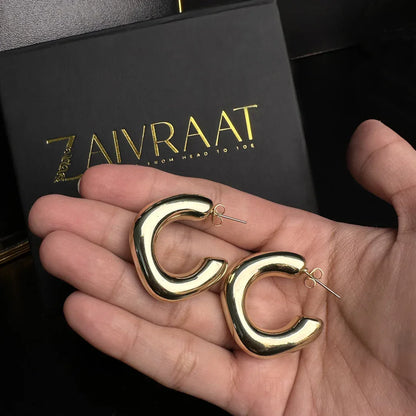 Zeina Gold hoops - Zaivraat