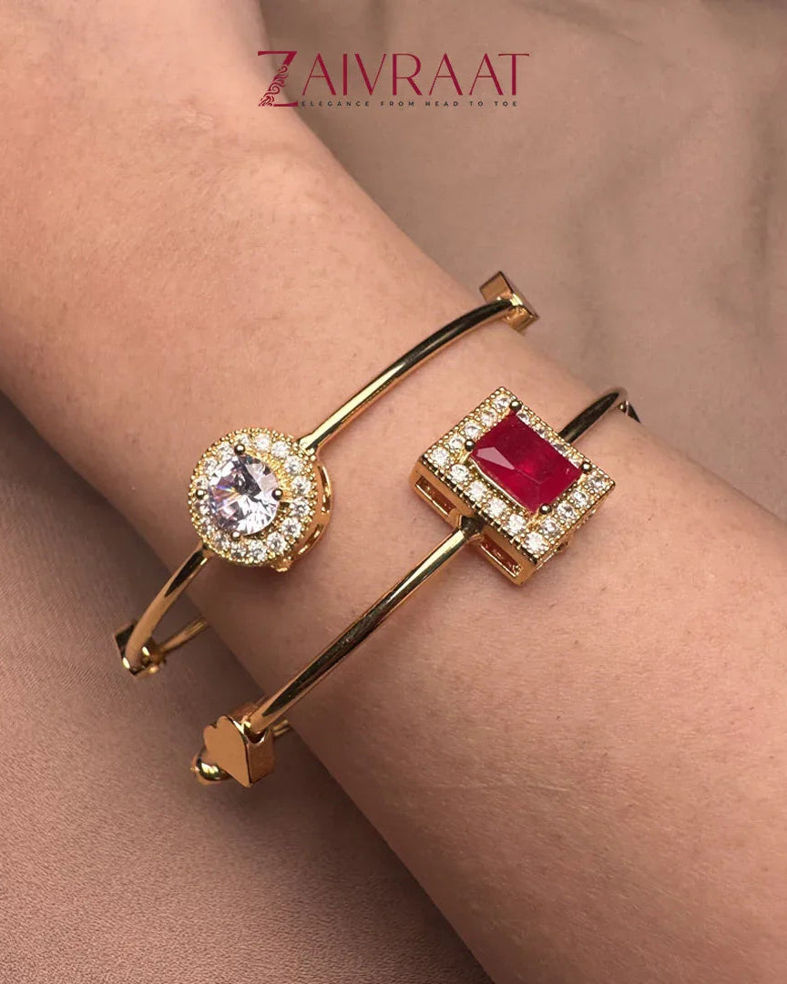 Ruby Bloom Bracelets Stacks - Zaivraat