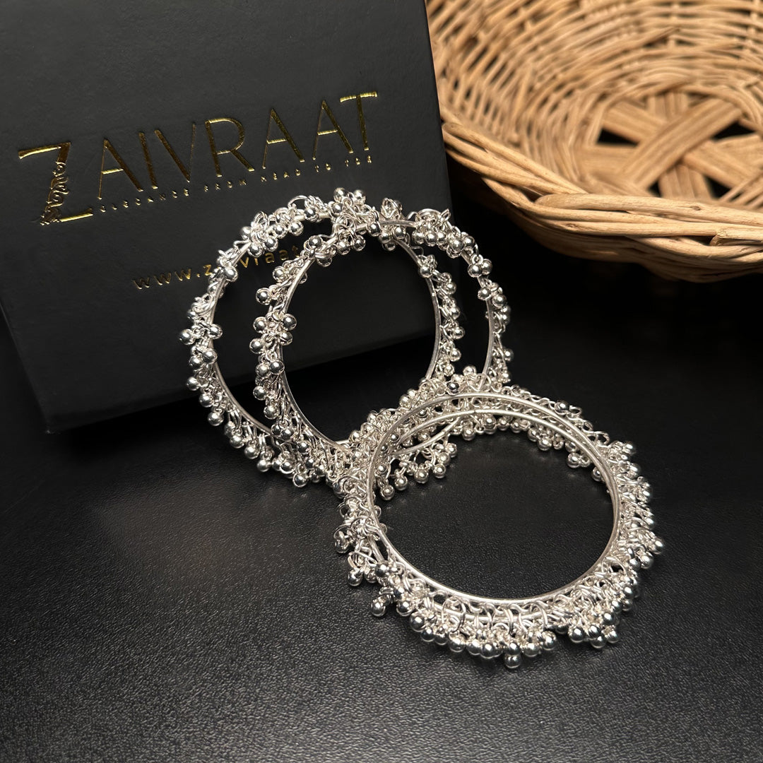Setara - Antique Silver Bangles